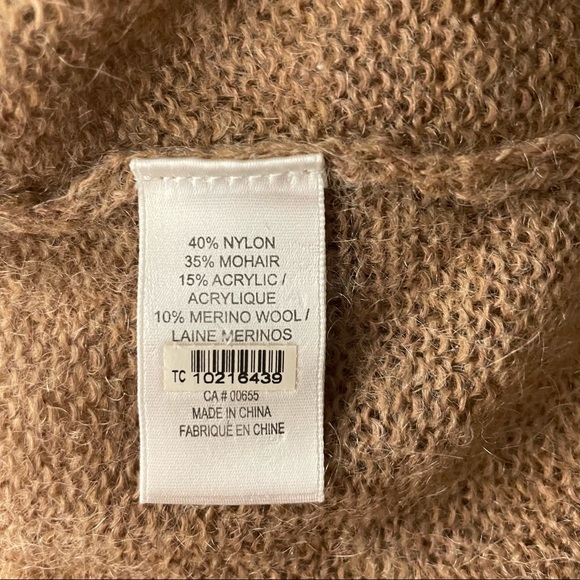 Cassis Cowl Neck Camel Colour Sweater M - Picture 6 of 9